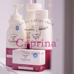 Caprina by Canus Legendary Bubble Bath With Fresh Canadian Goat Milk Gentle Soap Moisturizing Vitamin A, B2, B3 & More, Red, Original, 27.1 Fl Oz