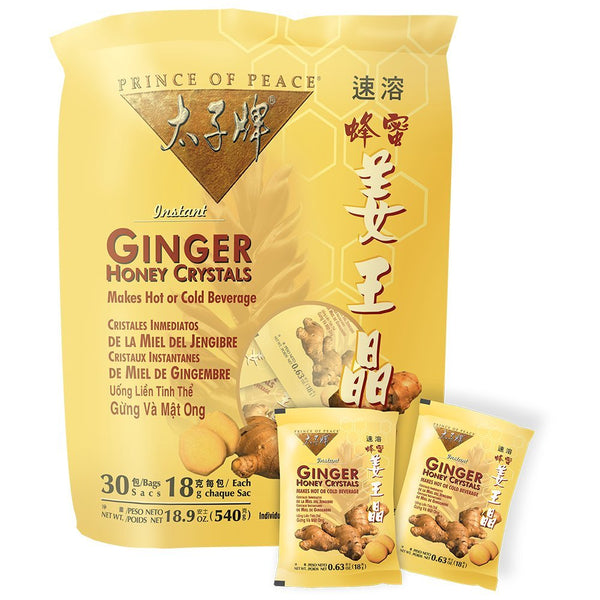 Prince of Peace Instant Ginger Honey Crystals (Pack of 3 x 30ct)