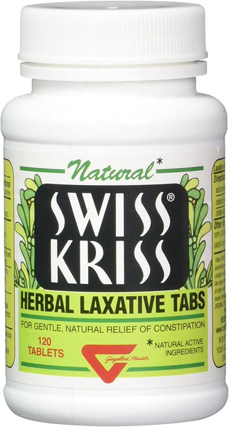 Swiss Kriss Herbal Laxative Tablets, 120 Count