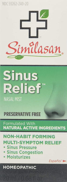 Similasan Sinus Relief Nasal Mist 0.68 oz (Pack of 2)