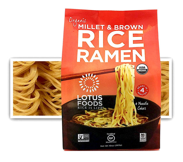 Lotus Foods Organic Ramen Noodles-Millet & Brown-10 oz