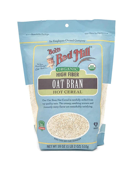 Bob's Red Mill Cereal Oat Bran Organic 18.0 OZ (Pack of 6)