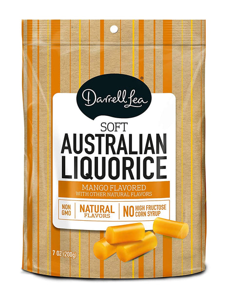 Darrell Lea Mango Soft Eating Liquorice, 7 oz Bags, 3 pk
