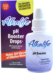 Alkalife pH Booster Drops | The First Patented Alkaline Water Booster to Neutralize Acid & Balance pH for Immune Support, Peak Performance, Detox, Overall Wellness, and Reduced Inflammation – 1.25oz