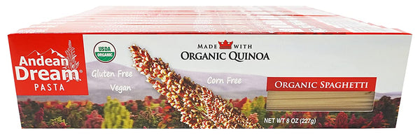 Andean Dream Org Spaghetti Quinoa Pasta Gluten Free ( 12x8 OZ)