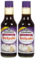 Kikkoman Roasted Garlic Teriyaki Marinade & Sauce, 10 oz, 2 pk