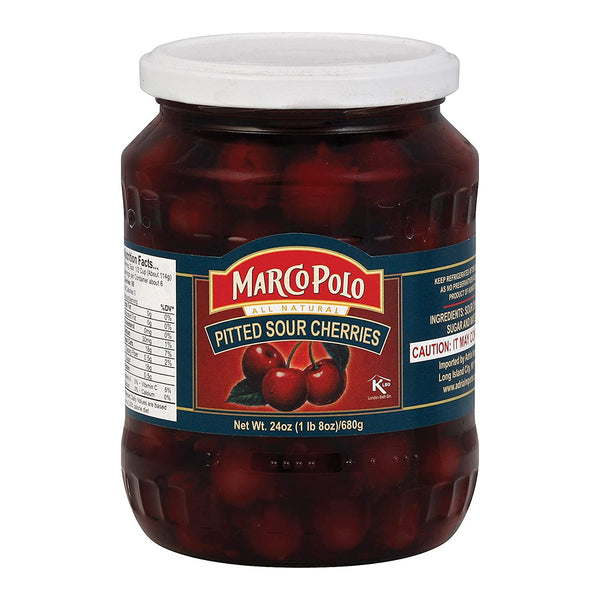 Marco Polo Pitted Sour Cherries, 24 oz