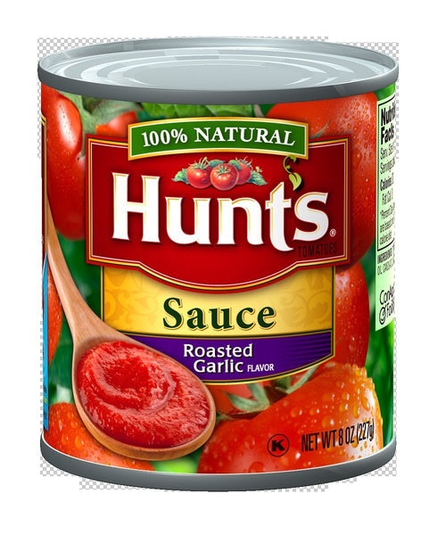 Hunt's Tomato Sauce Roasted Garlic, 8 Oz [6-pack]