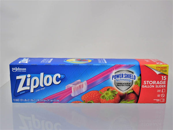 Ziploc Easy Zipper Storage Bags, Gallon Size