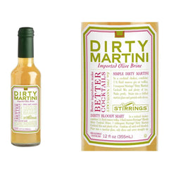 Stirrings All Natural Dirty Martini Cocktail Mixer - 12 ounce bottle | Pack of (1)