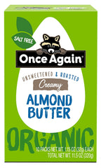 Once Again Organic Almond Butter, Original, 10 Count