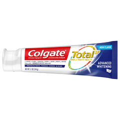 Colgate Total Advanced Whitening Toothpaste with Fluoride, Multi Benefit Toothpaste with Sensitivity Relief and Cavity Protection - 5.1 ounce