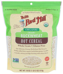 Bob's Red Mill Organic Gluten Free Creamy Buckwheat Hot Cereal, 18 Ounce (Pack of 4)