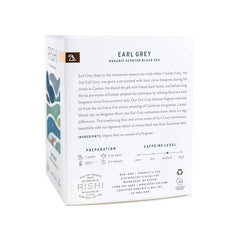 Rishi Tea Earl Grey Herbal Tea | Immune Support, Organic, Caffeinated, Black Tea, Citrus Flavors for Taste | 15 Sachet Bags, 1.75 oz (Pack of 6)