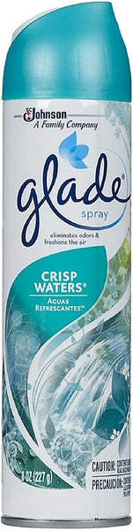 GLADE Aerosol Air Freshener, Crisp Waters 8 oz (Pack of 4)