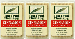 Tea Tree Therapy Toothpicks, Cinnamon, 100 Count (3-Pack)