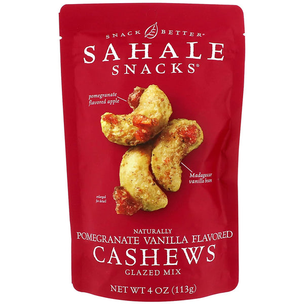 Glazed Mix, , Naturally Pomegranate Vanilla Flavored Cashews, 4 oz- pack of 2