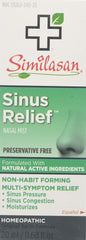 Similasan Sinus Relief Nasal Mist 0.68 oz (Pack of 2)