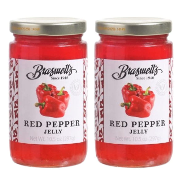 Braswell Red Pepper Jelly 10.5 OZ (Pack of 2)