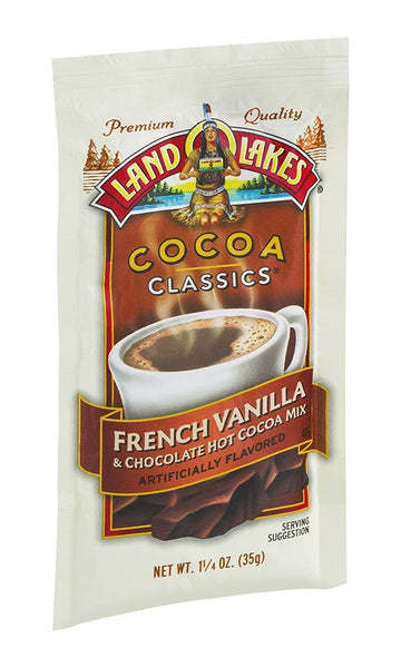 Land O Lakes Cocoa Classics French Vanilla & Chocolate Hot Cocoa Mix 1.25 OZ (Pack of 24)