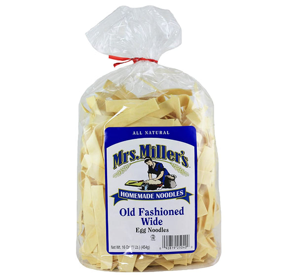 Mrs. Millers Old Fashioned Wide Noodles 16oz. Bag (2 Bags)
