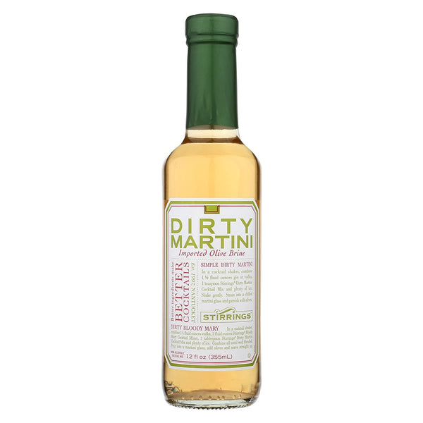 Stirrings Bar Ingredients - Dirty Martini - Case of 6-12 Fl oz.