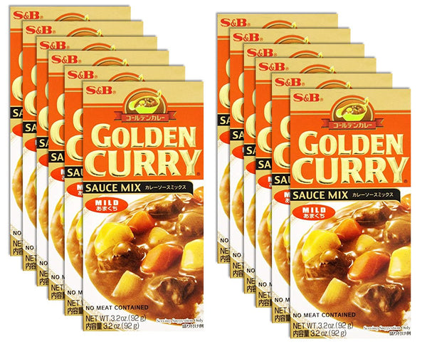 S & B Golden Curry, Mild, 3.2 oz (Pack of 12)