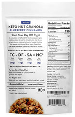 NuTrail™ - Keto Blueberry Nut Granola Healthy Breakfast Cereal - Low Carb Snacks & Food - 3g Net Carbs - Almonds, Pecans, Coconut and more (11 oz) (3 Count)