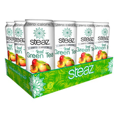 Steaz Zero Calorie Iced Green Tea, Peach Mango, 16 OZ