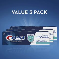 Crest Pro-Health Pro|Active Defense Deep Clean Toothpaste, 4.0 oz, Pack of 3