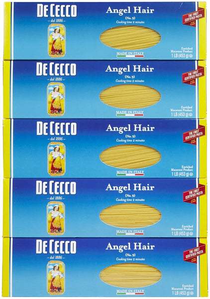 De Cecco Angel Hair Pasta, 16 oz Boxes, 5 pk