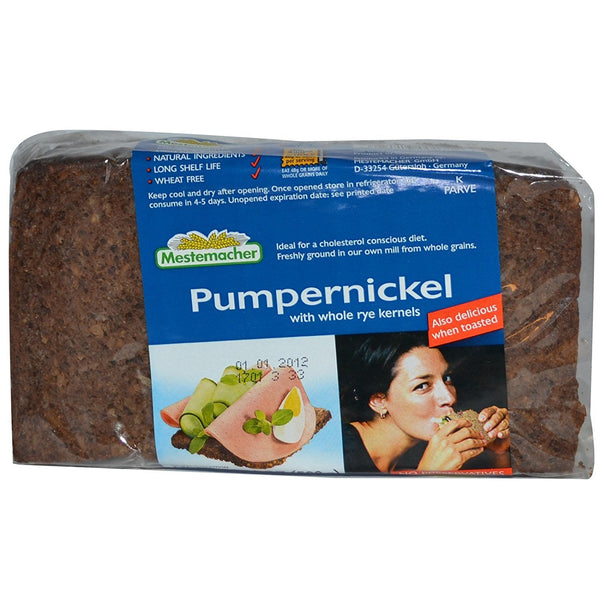 Mestemacher, Pumpernickel with Whole Rye Kernel, 17.6 Oz Pack of 2