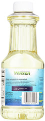 WESSON Pure Vegetable Oil, 0 g Trans Fat, Cholesterol Free, 24 oz.