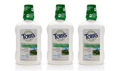 Tom's of Maine Long Lasting Wicked Fresh Mouthwash, Cool Mountain Mint, 16 Ounce, 3 Count