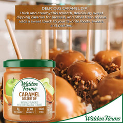 Walden Farms Caramel Dipping, 12-oz Dessert Dip for Strawberries, Bananas, Pretzels, Cookies, and Snacks, Sugar and Calorie Free, Non-Dairy, Keto and Vegan Friendly, 2 Pack Jars