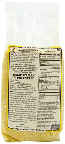 Bob's Red Mill Organic Corn Grits/Polenta, 24 Oz, Pack of 4