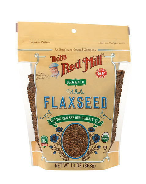 Bob's Red Mill Organic Brown Flaxseeds, 13-ounce (Pack of 6)