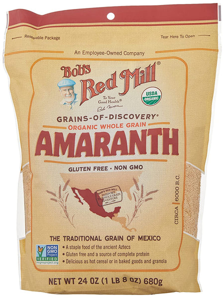 Bob's Red Mill Organic Whole Grain Amaranth, 24 Oz