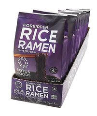 Lotus Foods Gourmet Forbidden Rice Ramen With Miso Soup, Gluten-Free, 2.8 Oz (Pack Of 10)