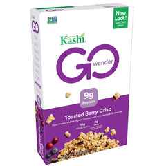 Kashi GO Toasted Berry Crisp Cereal - Vegan, Non-GMO Project Verified, Bulk Size 14 Oz Box (Pack of 4)