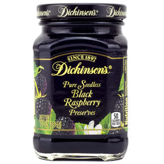 Dickinson's Preserves 10 Ounce (Pack of 3) (Pure Seedless Black Raspberry)