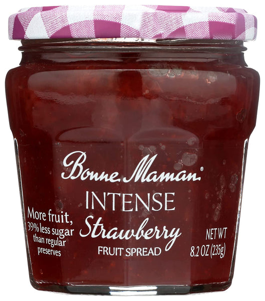 Bonne Maman, Fruit Spread Intense Strawberry, 8.2 Ounce