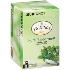 Twinings of London Pure Peppermint Tea K-Cups for Keurig, 12 Count