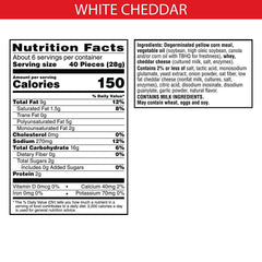 CheezIt Puff'd Cheesy Baked Snacks, Puffed Snack Crackers, Kids Snacks, White Cheddar, 5.75oz Bag (1 Bag)