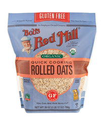 Bob's Red Mill Gluten Free Organic Quick Cooking Oats, 28-ounce (Pack of 4)