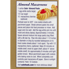 Solo Pure Almond Paste 8 oz (Pack of 3)