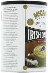 McCann's Steel Cut Irish Oatmeal, Quick & Easy, 24 oz (Pack of 6)