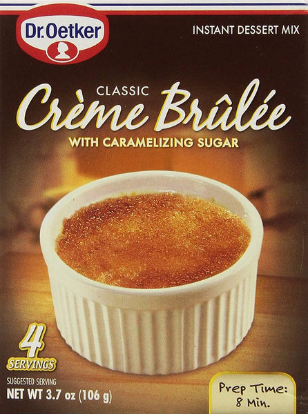 Dr. Oetker, Creme Brulee Mix, 4 Servings, 3.7oz (Pack of 3)