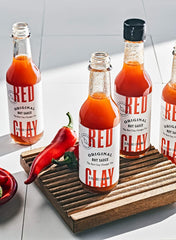 Red Clay Original Hot Sauce — Barrel-Aged Southern Hot Sauce, Cold-Pressed Fresno Peppers, Chef-Crafted, 5 fl oz Bottle