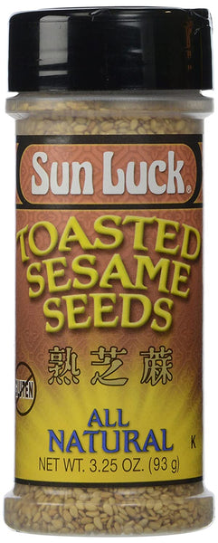 Sun Luck Toasted Sesame Seeds, 3.25 Ounce